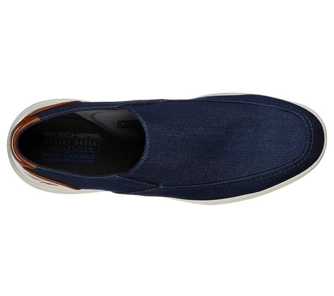 Zapatos Colegio Skechers Hombre - Darlow Azules PODXJ7234